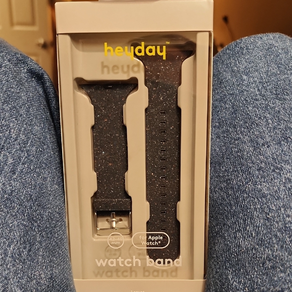 Heyday Apple Watch Silicone Band 42/44/45mm - Black Speckle